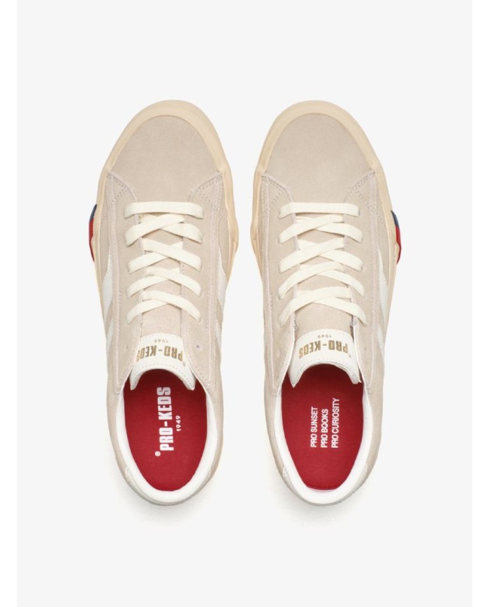 PRO-KEDS SNEAKERS UOMO ROYAL CLASSIC IN SUEDE SABBIA E BIANCA
