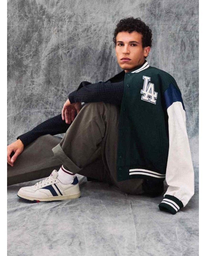PRO-KEDS SNEAKERS UOMO SKY IN PELLE CREMA E BLU