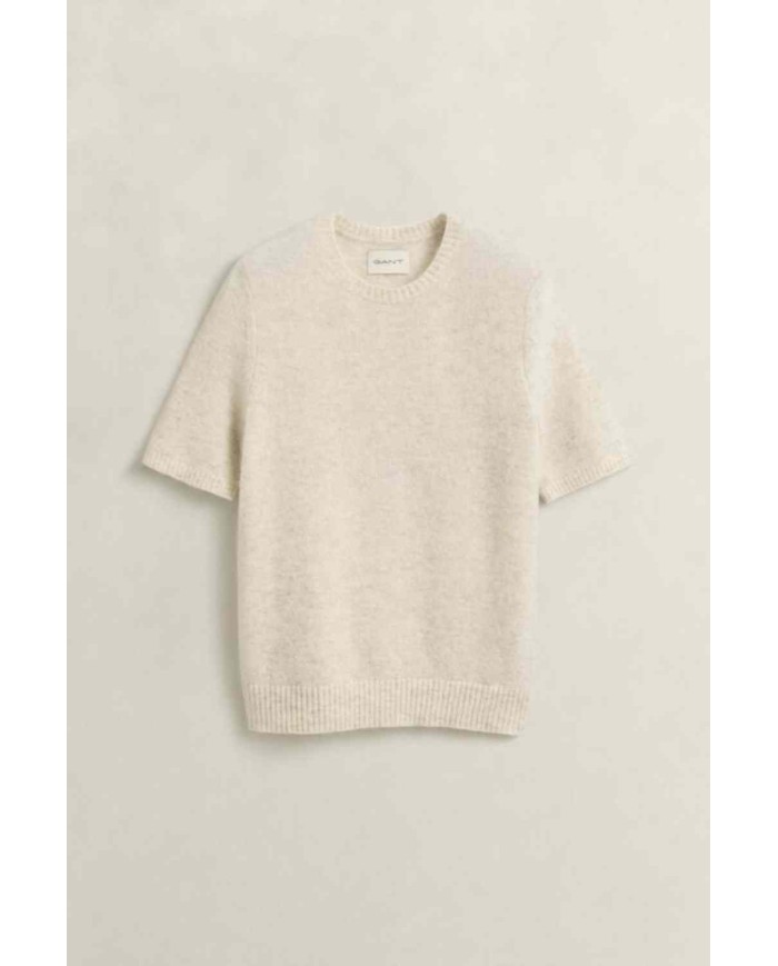 GANT MAGLIA A MANICHE CORTE IN MISTO LANA DALPACA