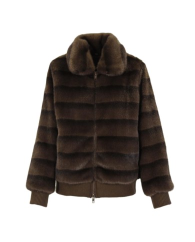 ANONYME PELLICCIA STRIPE FUR BOMBER
