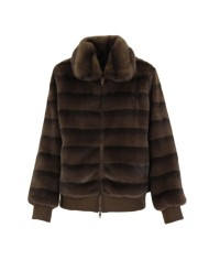 ANONYME PELLICCIA STRIPE FUR BOMBER