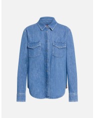 DONDUP CAMICIA REGULAR IN DENIM FISSO