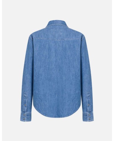DONDUP CAMICIA REGULAR IN DENIM FISSO