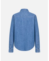 DONDUP CAMICIA REGULAR IN DENIM FISSO
