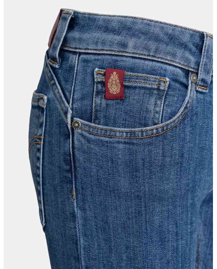 DONDUP JEANS PATTI BOOTCUT IN DENIM STRETCH