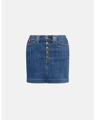 DONDUP GONNA MIDI IN DENIM STRETCH