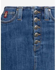 DONDUP GONNA MIDI IN DENIM STRETCH