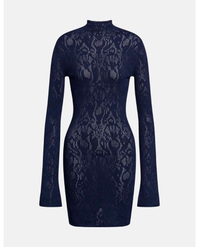 DONDUP ABITO TRICOT SLIM IN VISCOSA JACQUARD