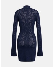 DONDUP ABITO TRICOT SLIM IN VISCOSA JACQUARD