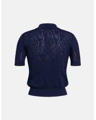 DONDUP POLO TRICOT IN VISCOSA JACQUARD