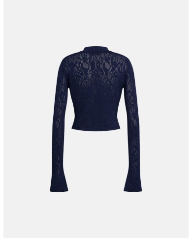 DONDUP CARDIGAN TRICOT SLIM IN VISCOSA JACQUARD