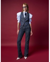 DONDUP CAMICIA OVER IN RIGA DI COTONE