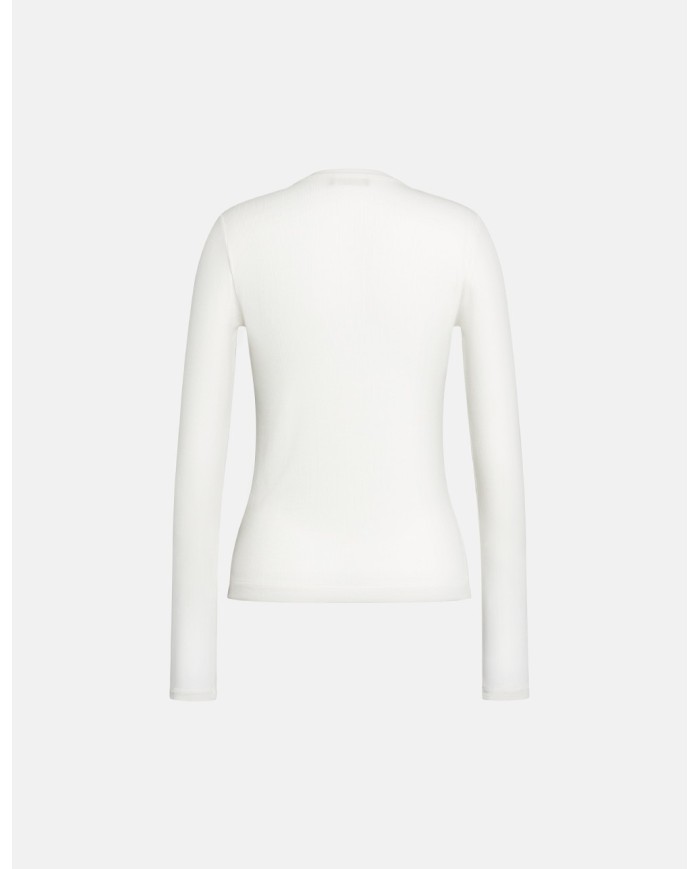 DONDUP T-SHIRT SLIM IN COSTINA DI VISCOSA