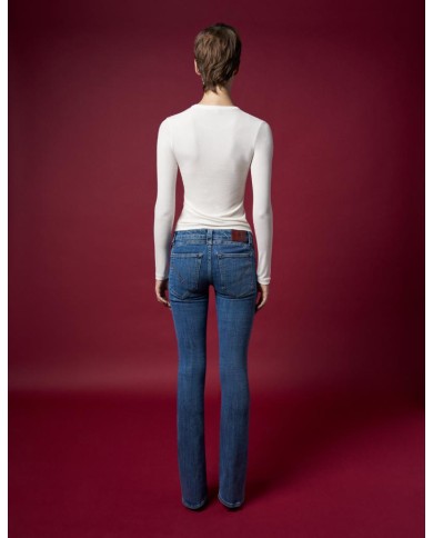 DONDUP T-SHIRT SLIM IN COSTINA DI VISCOSA