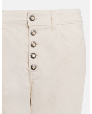 DONDUP PANTALONI KOONS LOOSE IN VELLUTO STRETCH COTONE E LYOCELL