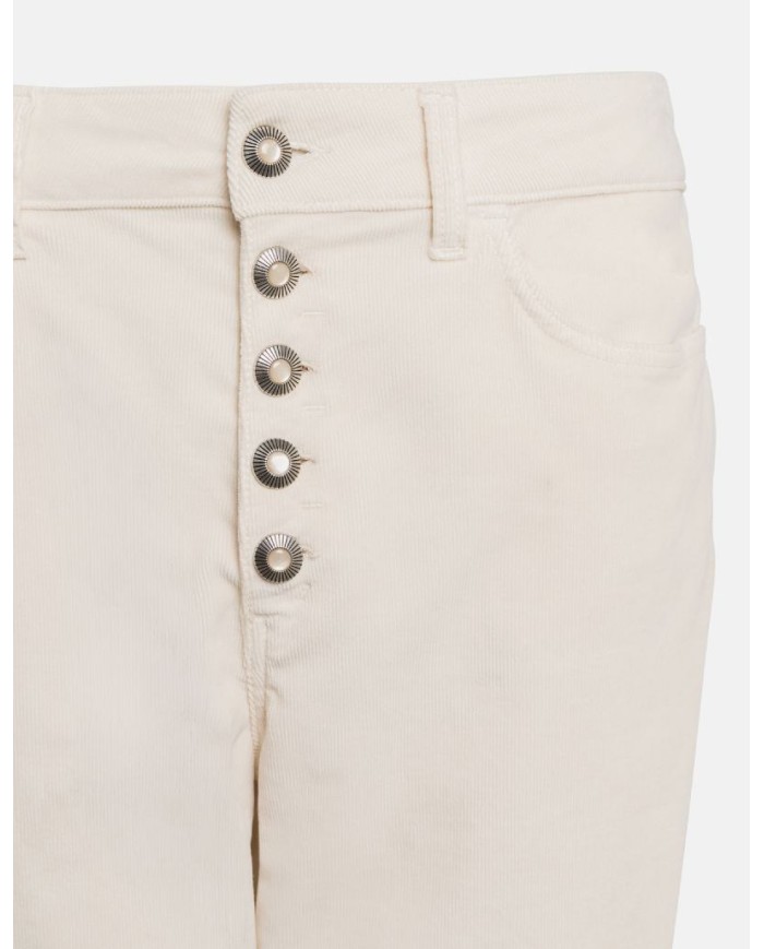 DONDUP PANTALONI KOONS LOOSE IN VELLUTO STRETCH COTONE E LYOCELL
