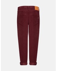 DONDUP PANTALONI KOONS LOOSE IN VELLUTO STRETCH COTONE E LYOCELL