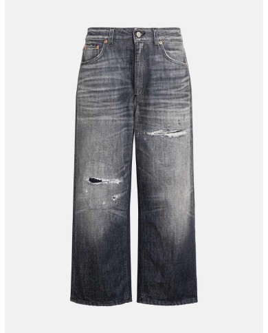 DONDUP TAMI WIDE LEG IN DENIM FISSO RICICLATO