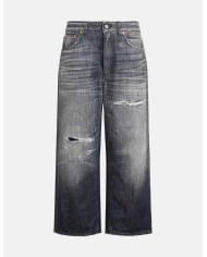 DONDUP TAMI WIDE LEG IN DENIM FISSO RICICLATO