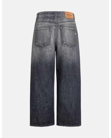 DONDUP TAMI WIDE LEG IN DENIM FISSO RICICLATO