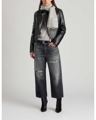 DONDUP TAMI WIDE LEG IN DENIM FISSO RICICLATO