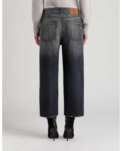 DONDUP TAMI WIDE LEG IN DENIM FISSO RICICLATO