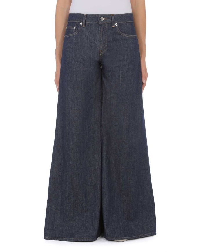 DONDUP JEANS MARLEN WIDE LEG IN DENIM FISSO