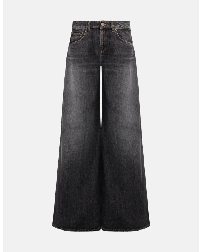 DONDUP JEANS MARLEN WIDE LEG IN DENIM FISSO RICICLATO