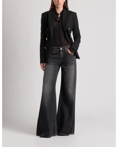 DONDUP JEANS MARLEN WIDE LEG IN DENIM FISSO RICICLATO