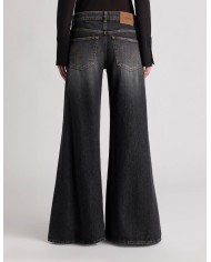 DONDUP JEANS MARLEN WIDE LEG IN DENIM FISSO RICICLATO