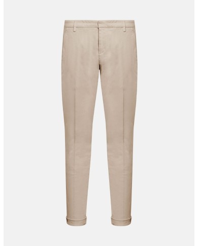DONDUP PANTALONI GAUBERT SLIM IN GABARDINA