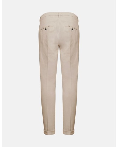 DONDUP PANTALONI GAUBERT SLIM IN GABARDINA