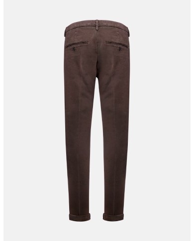 DONDUP PANTALONI GAUBERT SLIM IN GABARDINA