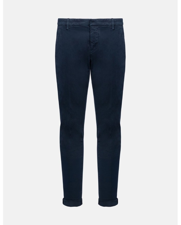 DONDUP PANTALONI GAUBERT SLIM IN GABARDINA