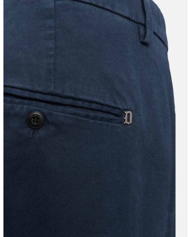 DONDUP PANTALONI GAUBERT SLIM IN GABARDINA