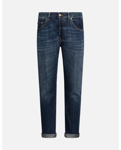 DONDUP JEANS ICON SLIM IN DENIM FISSO COTONE E LYOCELL