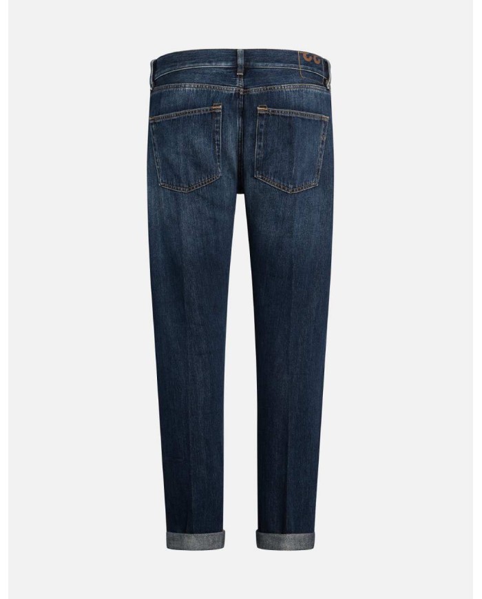 DONDUP JEANS ICON SLIM IN DENIM FISSO COTONE E LYOCELL