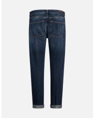 DONDUP JEANS ICON SLIM IN DENIM FISSO COTONE E LYOCELL