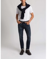 DONDUP JEANS ICON SLIM IN DENIM FISSO COTONE E LYOCELL