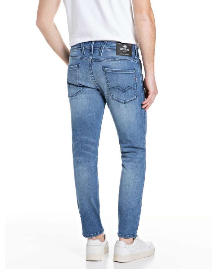 REPLAY JEANS ANBASS SLIM IN DENIM POWER STRETCH