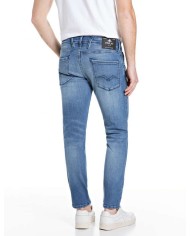 REPLAY JEANS ANBASS SLIM IN DENIM POWER STRETCH