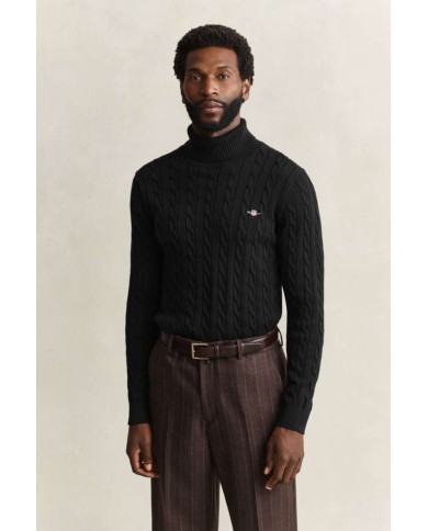 GANT MAGLIA A COLLO ALTO IN COTONE A TRECCE
