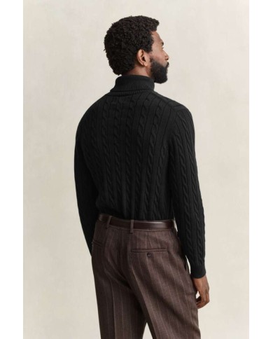 GANT MAGLIA A COLLO ALTO IN COTONE A TRECCE