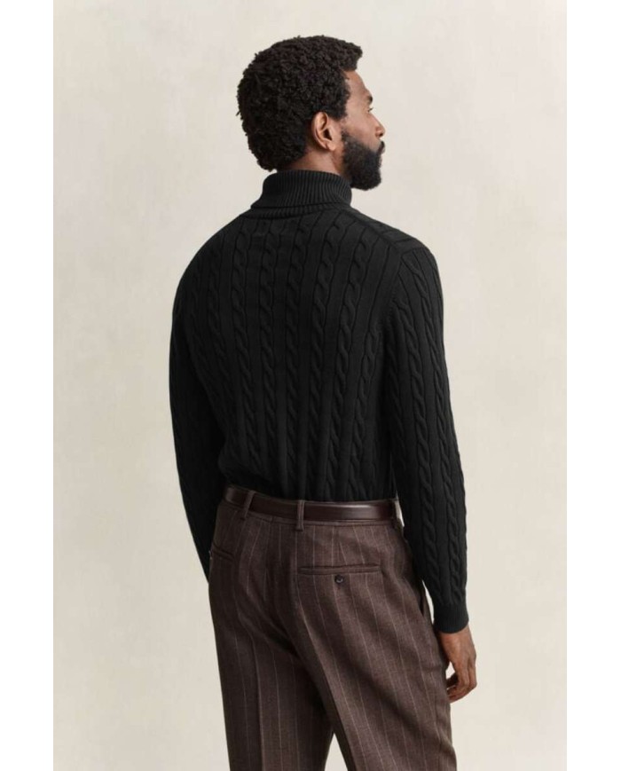 GANT MAGLIA A COLLO ALTO IN COTONE A TRECCE