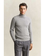GANT MAGLIA A COLLO ALTO IN COTONE A TRECCE