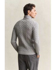 GANT MAGLIA A COLLO ALTO IN COTONE A TRECCE