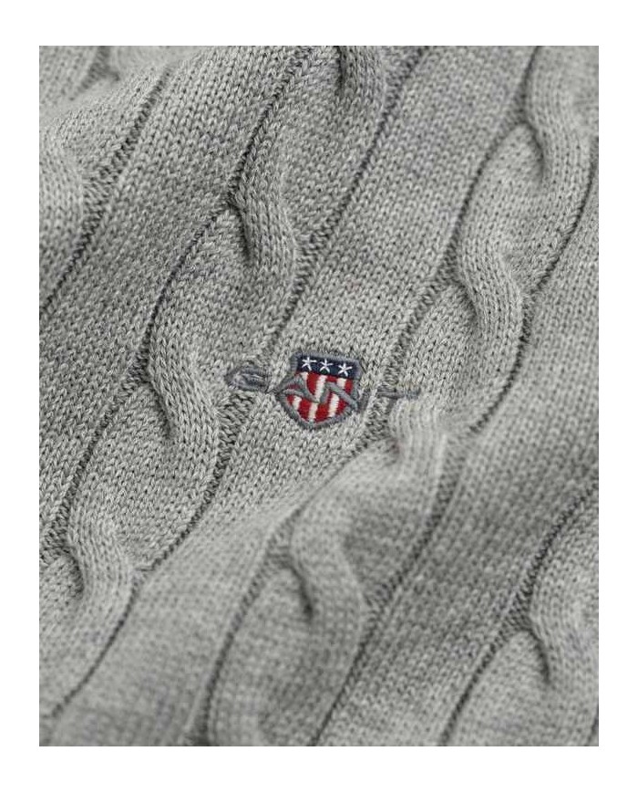 GANT MAGLIA A COLLO ALTO IN COTONE A TRECCE