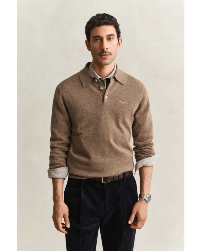 GANT MAGLIA POLO IN FINISSIMA LANA DAGNELLO