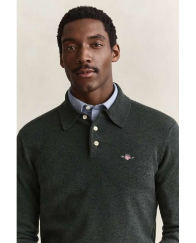 GANT MAGLIA POLO IN FINISSIMA LANA DAGNELLO