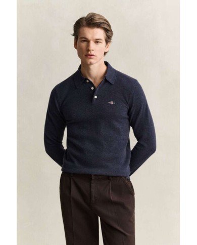 GANT MAGLIA POLO IN FINISSIMA LANA DAGNELLO